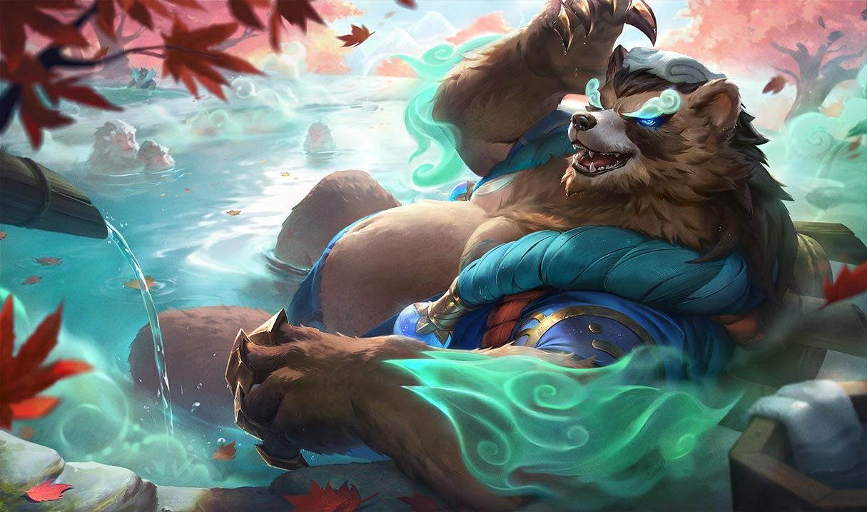 精霊の花祭り 湯けむりボリベア(Spirit Blossom Springs Volibear)